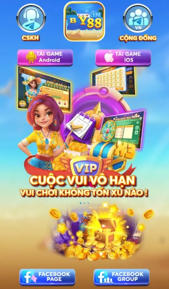 Vào BY88 chọn "Tải Game iOS"